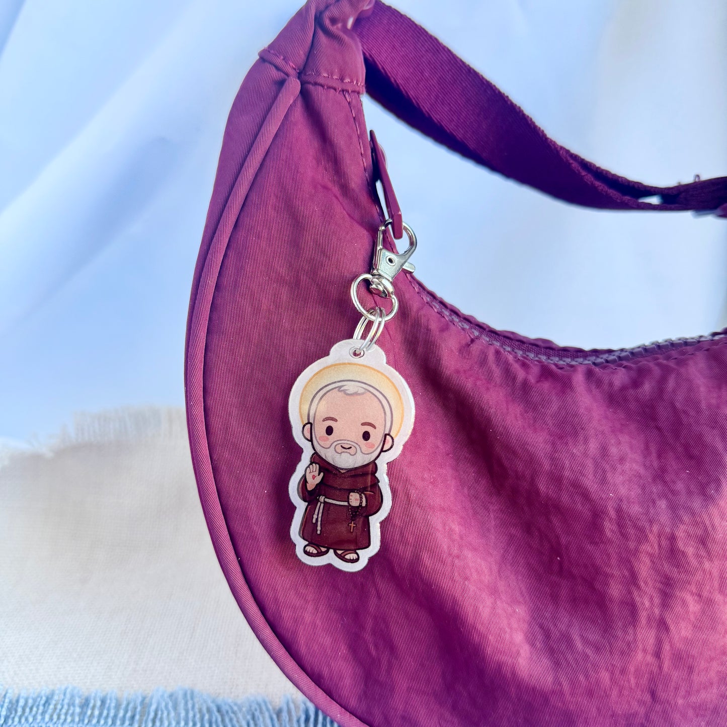 Saint Padre Pio Lil’ Saints Keychain | Thy Gift