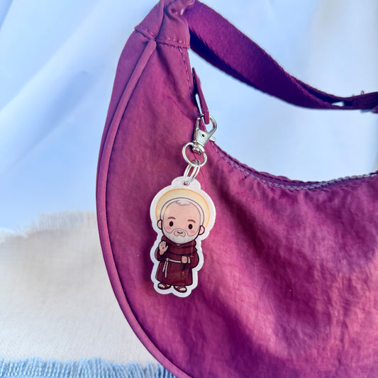 Saint Padre Pio Lil’ Saints Keychain | Thy Gift