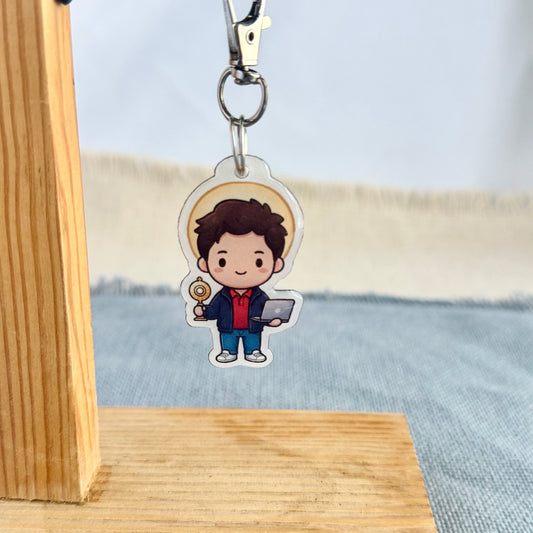 Saint Carlo Acutis Lil’ Saints Keychain | Thy Gift