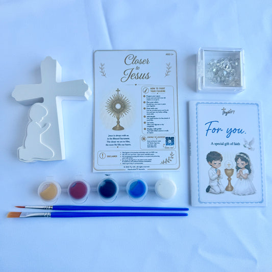 Faith Keepsake — First Holy Communion Gift Set for Boys