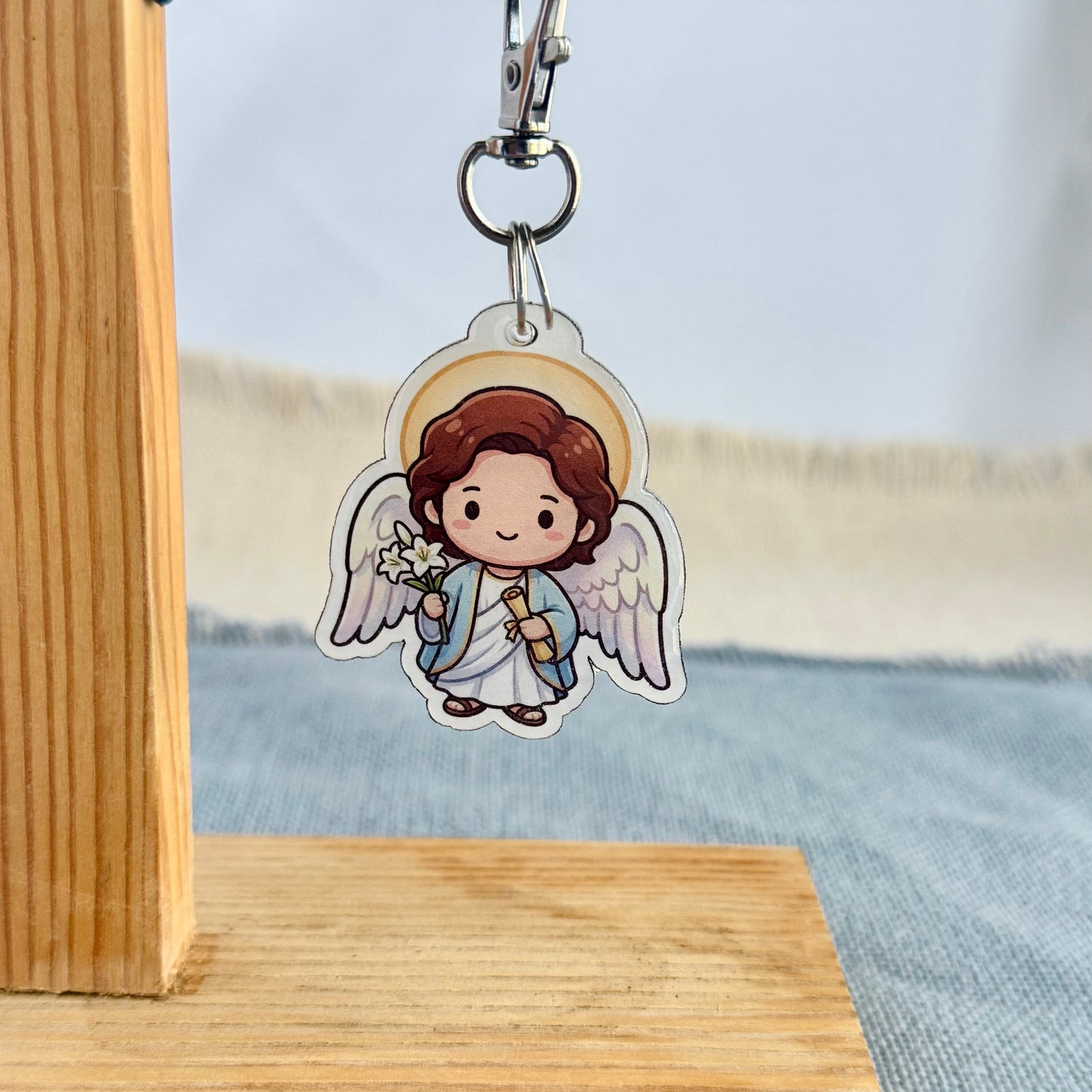 Saint Gabriel the Archangel Lil’ Saints Keychain | Thy Gift