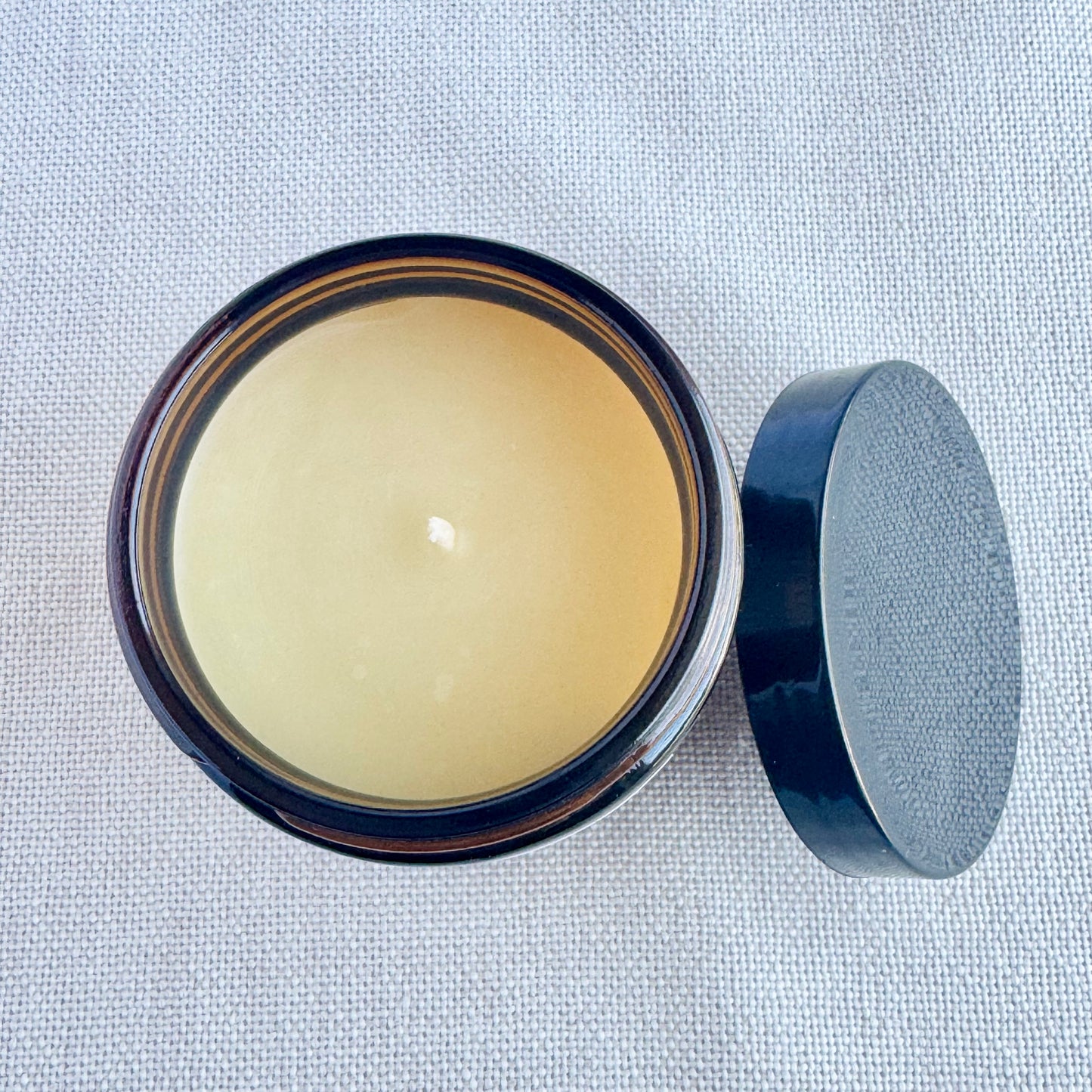 Heaven’s Breath Scented Beeswax Candle | 200g Amber Jar