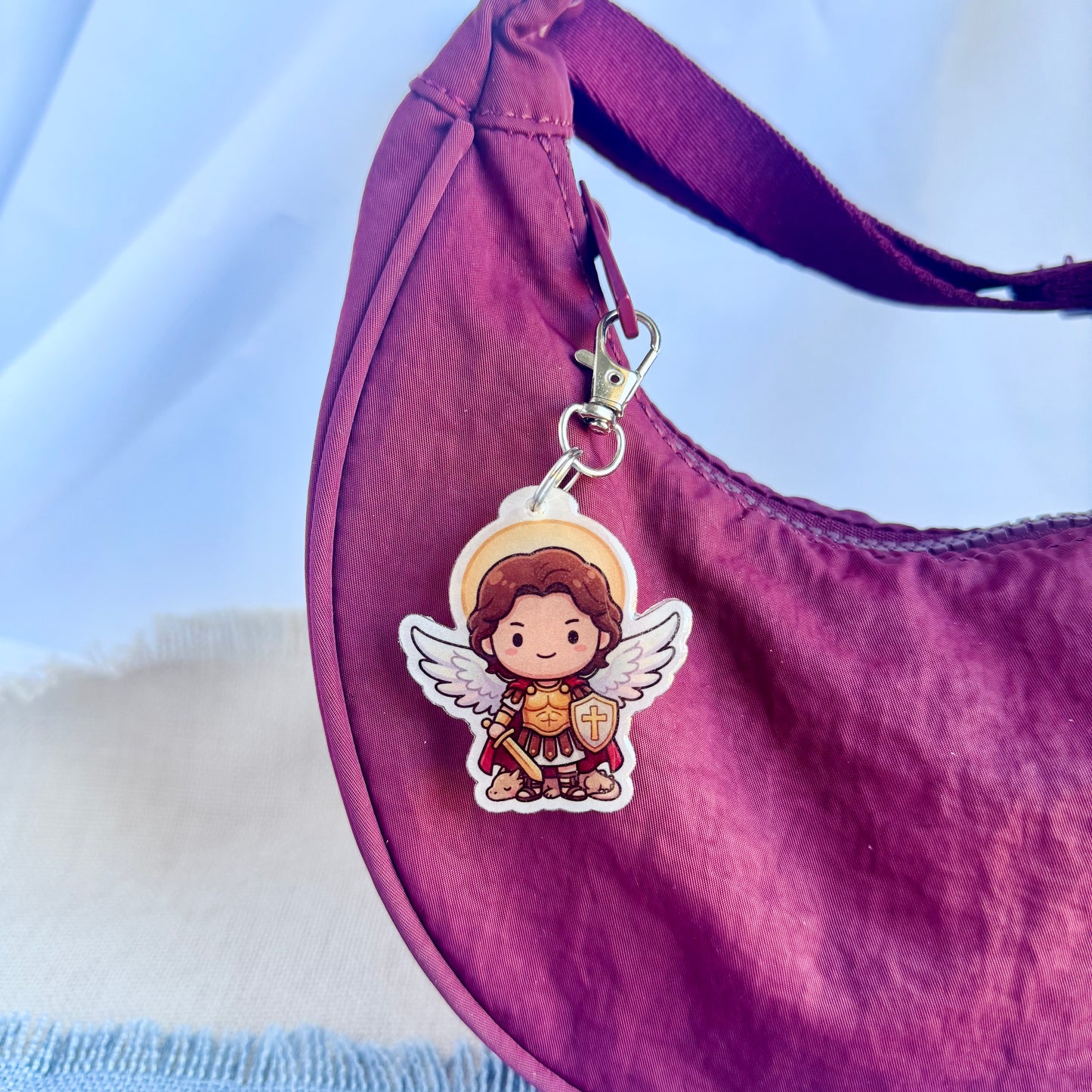 Saint Michael the Archangel Lil’ Saints Keychain | Thy Gift
