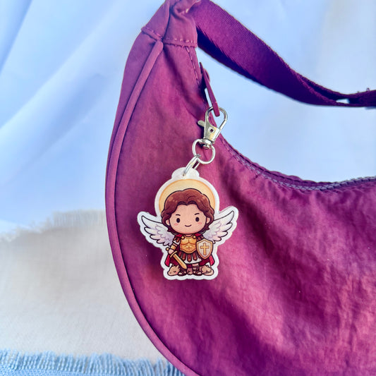 Saint Michael the Archangel Lil’ Saints Keychain | Thy Gift
