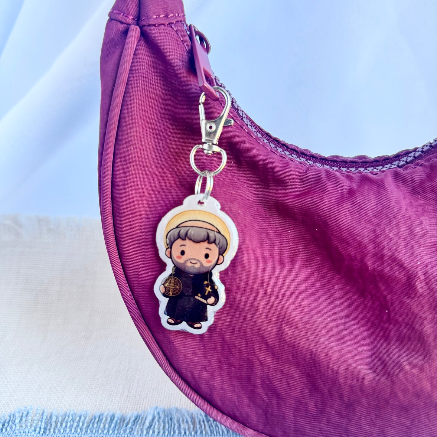 Saint Benedict Lil’ Saints Keychain | Thy Gift