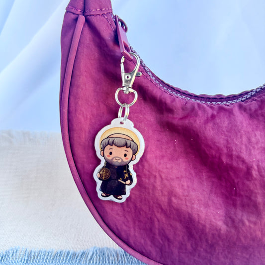 Saint Benedict Lil’ Saints Keychain | Thy Gift