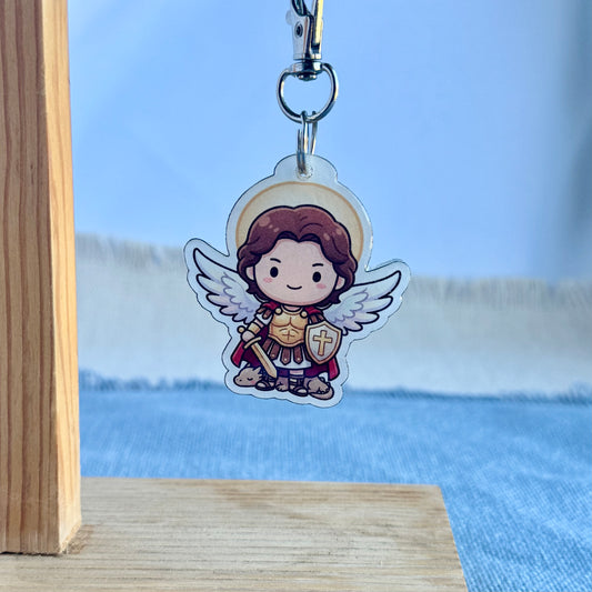 Saint Michael the Archangel Lil’ Saints Keychain | Thy Gift