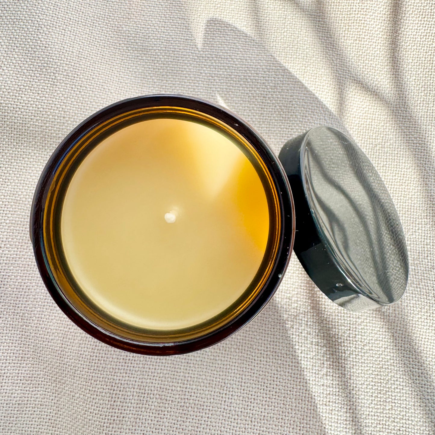 Blessed Virgin Mary Pure Beeswax Devotional Candle | 200g Amber Glass Jar