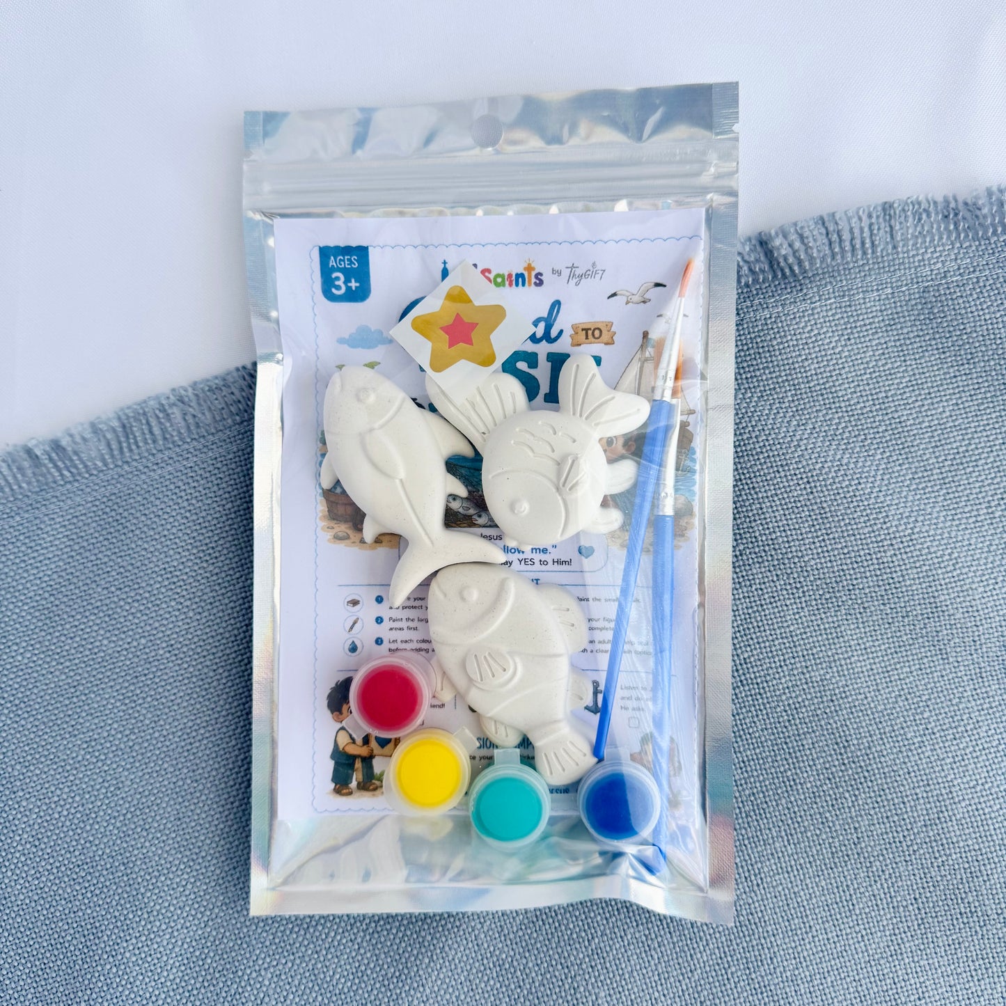 Called to Fish Plaster Figurine | Lil’ Saints by Thy Gift