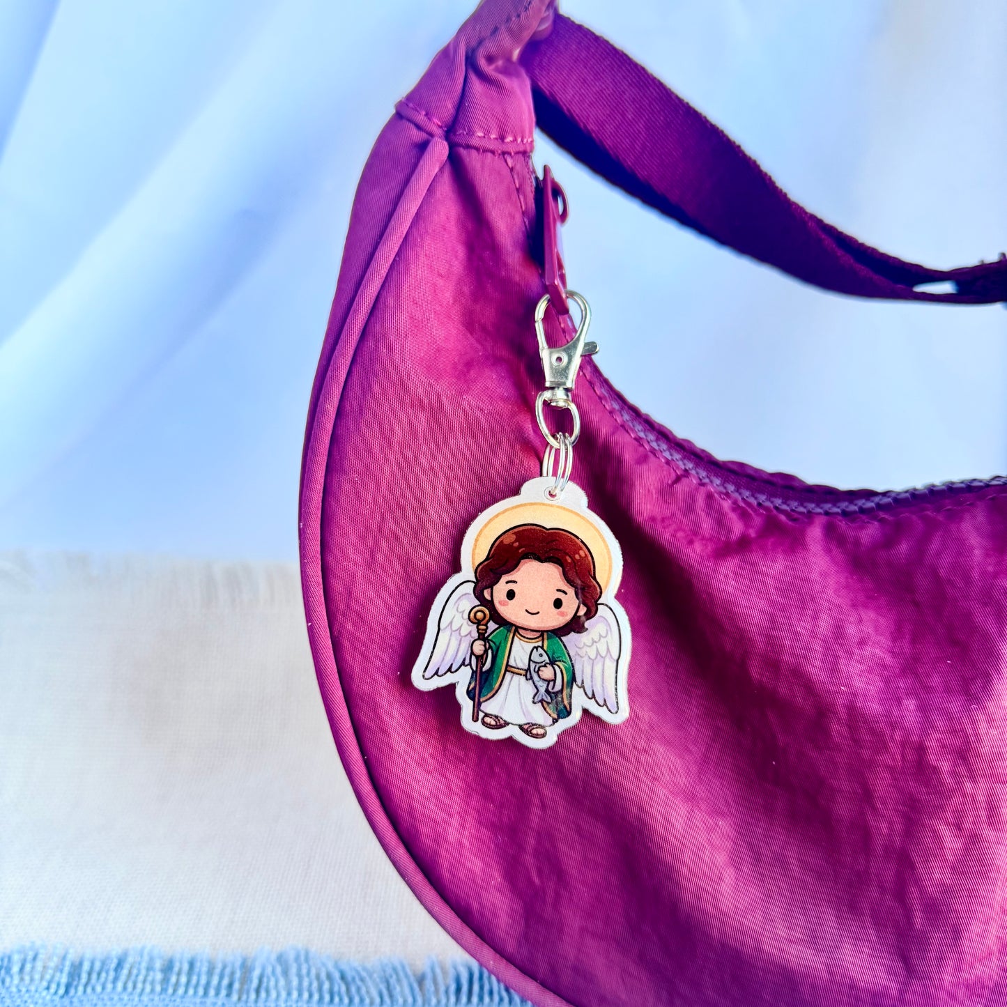 Saint Raphael the Archangel Lil’ Saints Keychain | Thy Gift