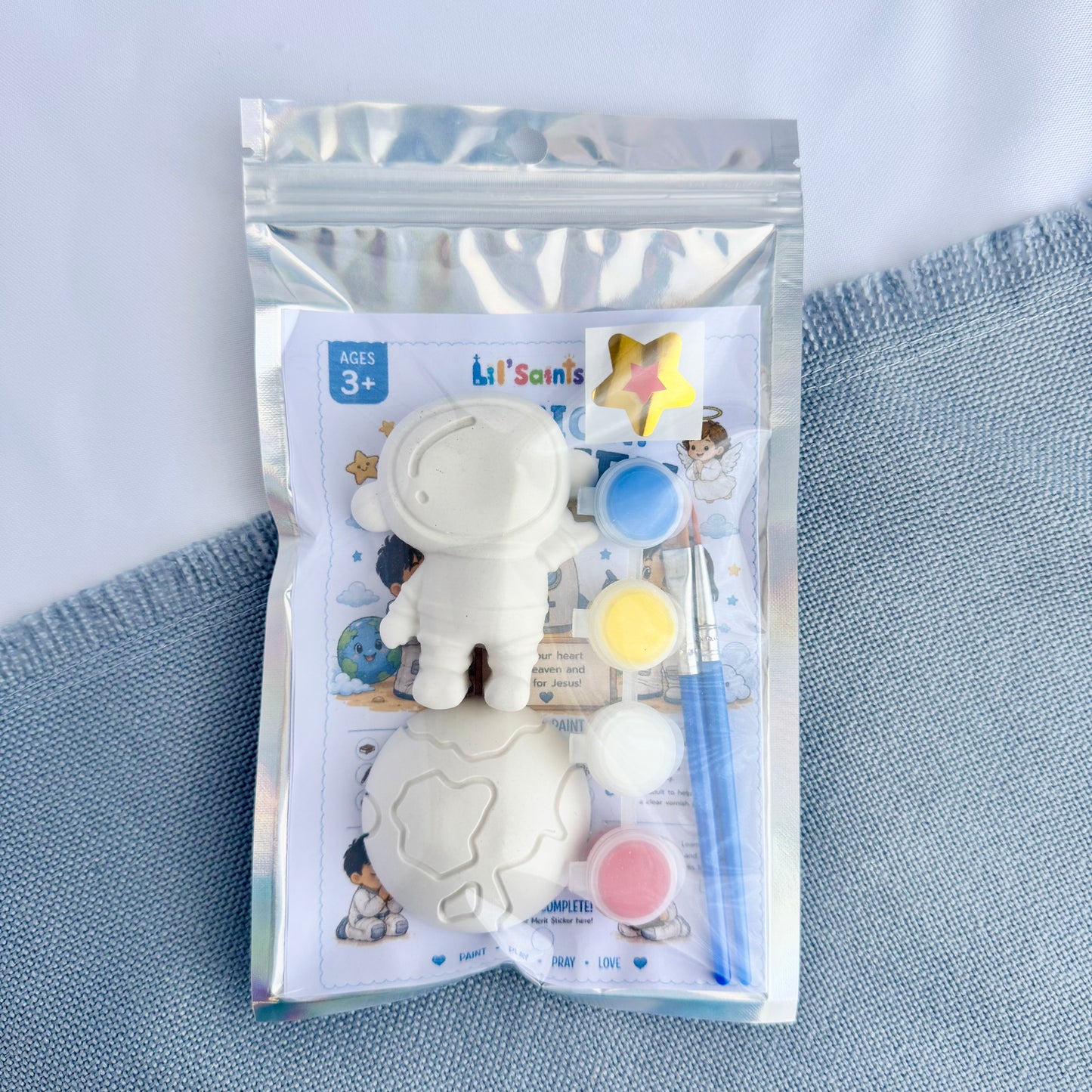 Mission: Heaven Plaster Figurine Kit | Lil’ Saints by Thy Gift