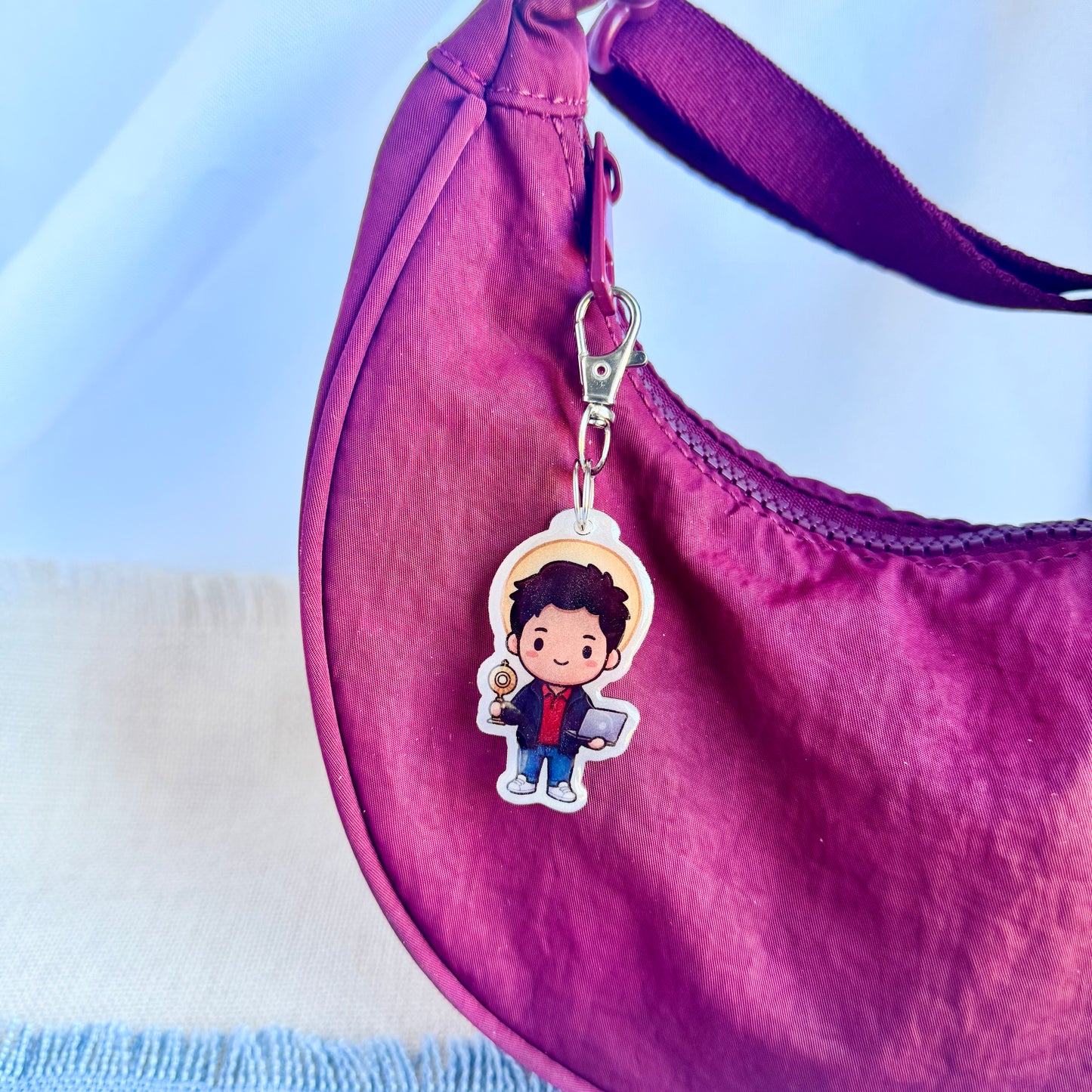 Saint Carlo Acutis Lil’ Saints Keychain | Thy Gift